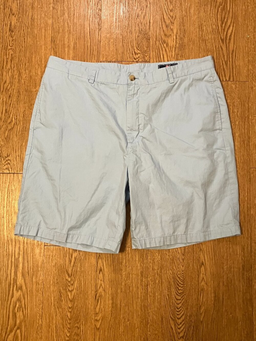 Vineyard Vines Breaker Shorts Flat Front Light Blue Chino 9" Inseam